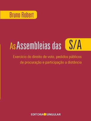 cover image of As Assembleias das S/A